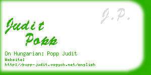 judit popp business card